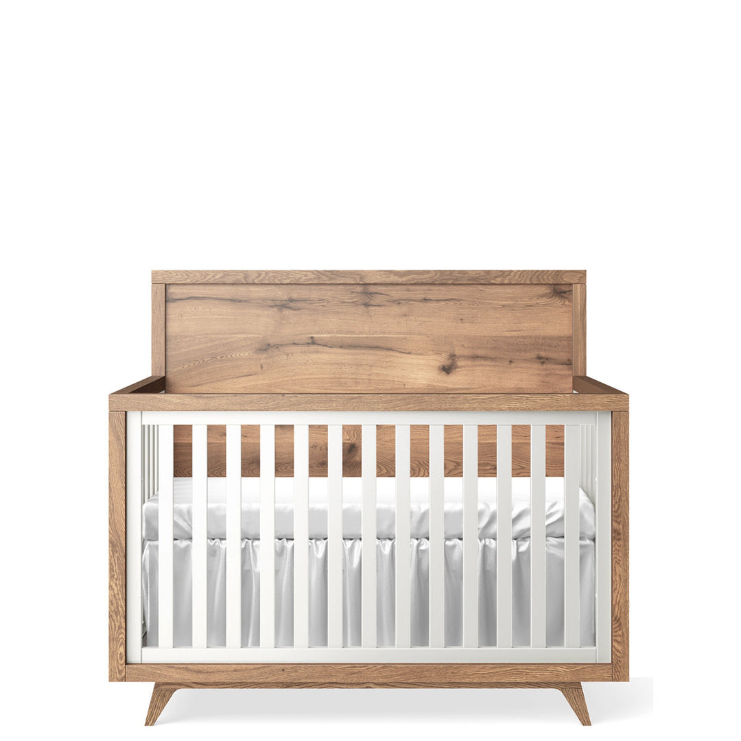 Romina - Uptown Convertible Crib - Solid White-Romina image