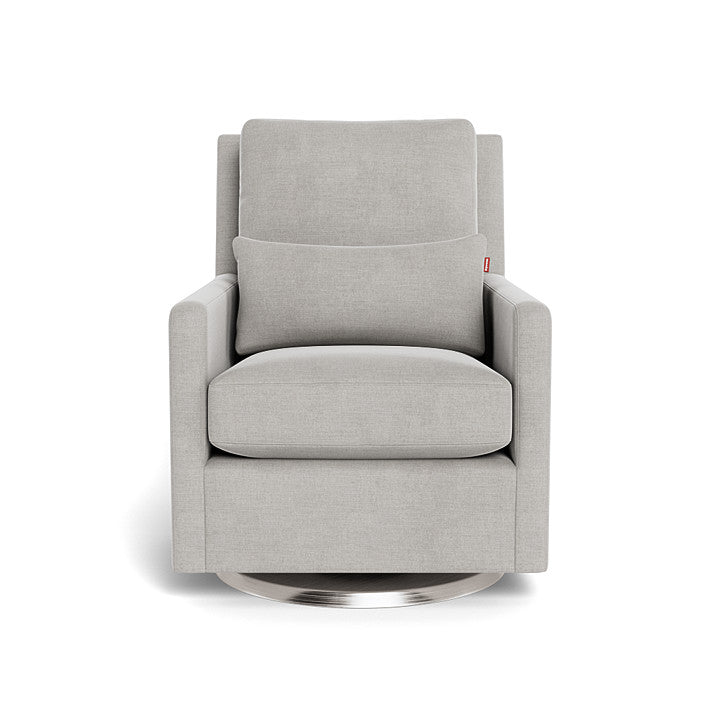 Monte design - Como Glider - Brushed Cotton-Linen-Monte design, Brushed Steel Swivel-Monte design, Smoke-Monte design image