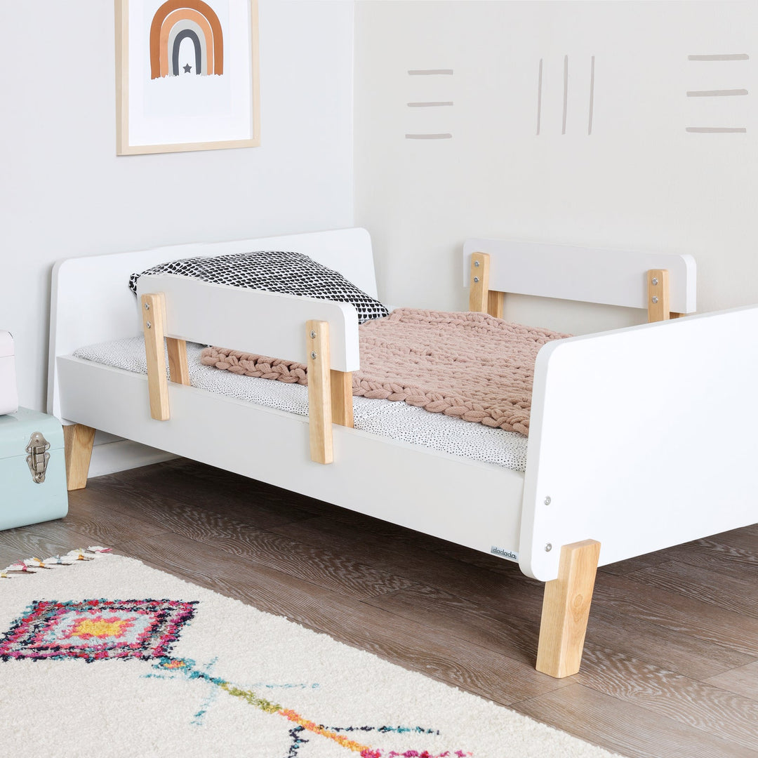 Dadada - Muse Toddler Bed - White / natural-Dadada image