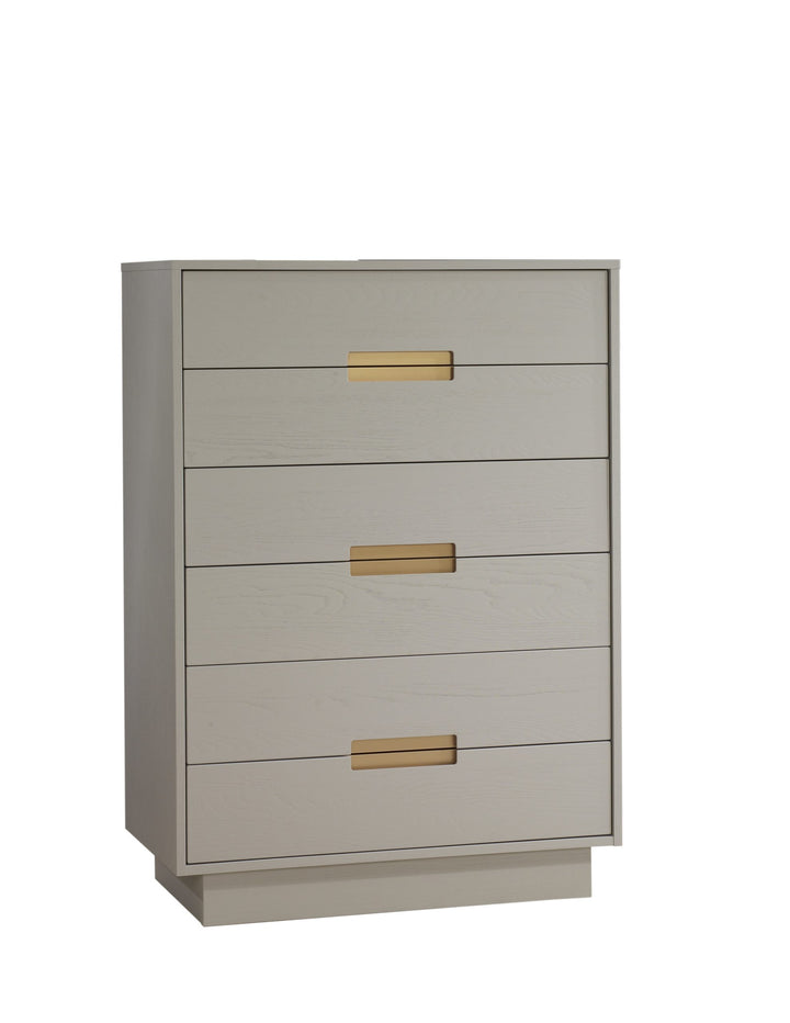 Natart - Como 6 Drawer Tall Chest (with 6 drawers instead of only 5) - Dove-Natart image