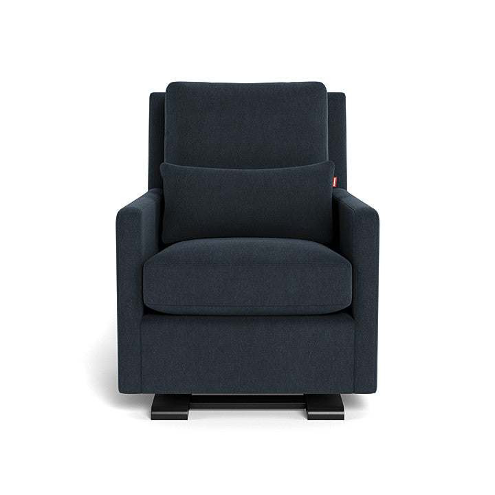 Monte design - Como Glider - Performance Heathered-Monte design, Espresso leather pull-Ducduc, Deep Navy-Monte design image