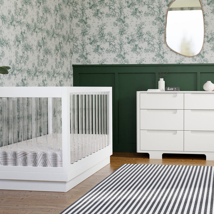 Babyletto - Harlow- Acrylic 3-in-1 Convertible Crib with Toddler Bed Conversion Kit image 3