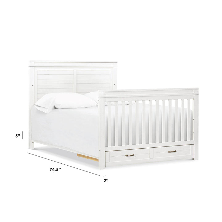 Namesake - Full Size Bed Conversion Kit (M14189) - Heirloom White-Namesake image