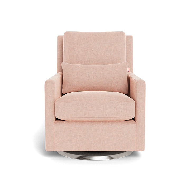 Monte design - Como Glider - Performance Heathered-Monte design, Brushed Steel Swivel-Monte design, Petal Pink-Monte design image