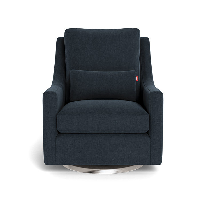 Monte design - Vera Glider - Performance Heathered-Monte design, Brushed Steel Swivel-Monte design, Deep Navy-Monte design image