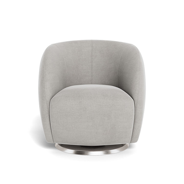 Monte design - Gem Swivel Glider - Brushed Cotton-Linen-Monte design, Brushed Steel Swivel-Monte design, Smoke-Monte design image