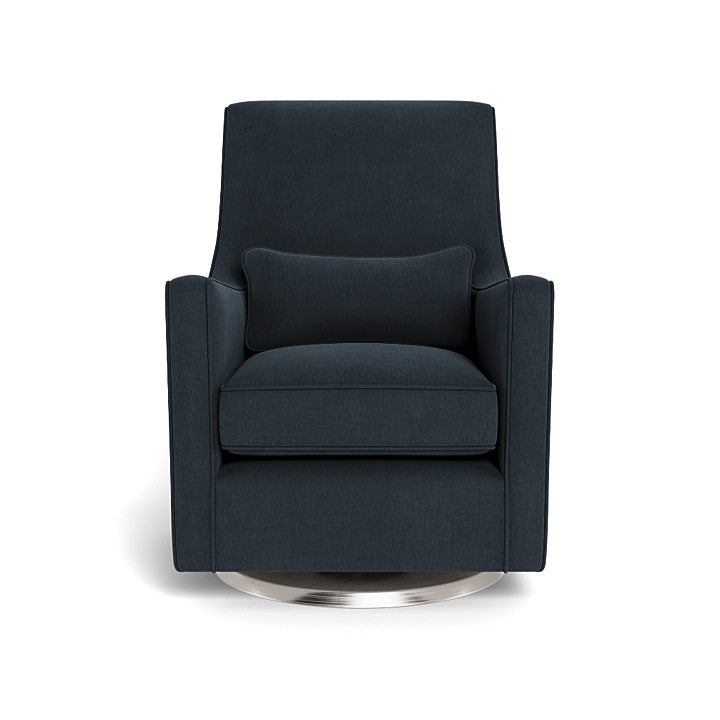 Monte design - Luca Glider - Performance Heathered-Monte design, Brushed Steel Swivel-Monte design, Deep Navy-Monte design image