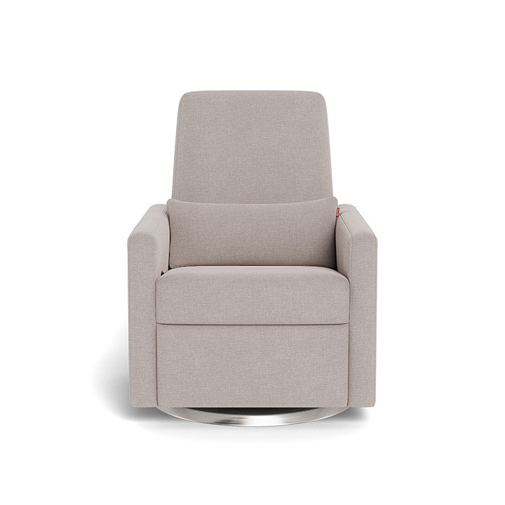 Monte design - Grano Glider Recliner - Performance Heathered-Monte design, Brushed Steel Swivel-Monte design, Sand-Monte design image