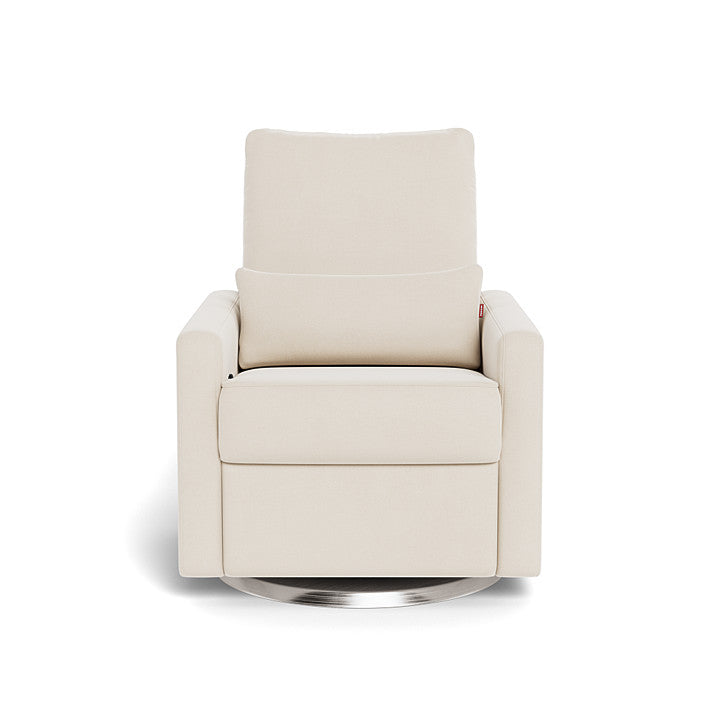 Monte design - Matera Glider Recliner - Brushed Cotton-Linen-Monte design, Brushed Steel Swivel-Monte design, Beach-Monte design image