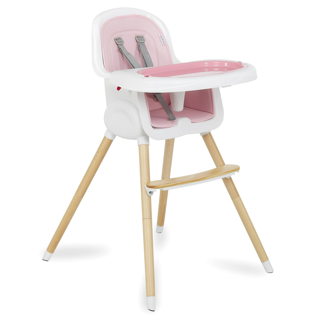 Dream on Me - Lulu 2 in 1 Highchair - Blush pink 1 image