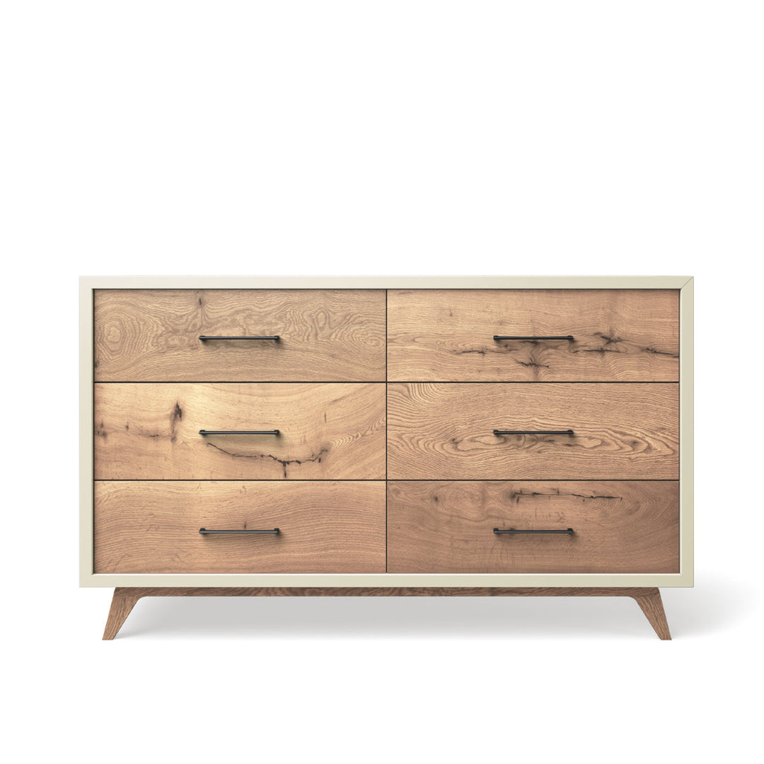 Romina - Uptown Double Dresser - Bianco Satinato-Romina image