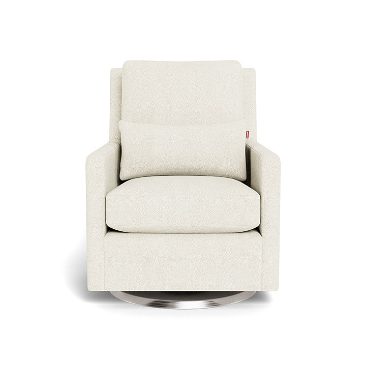 Monte design - Como Glider - Performance Boucle-Monte design, Brushed Steel Swivel-Monte design, Ivory Boucle-Monte design image