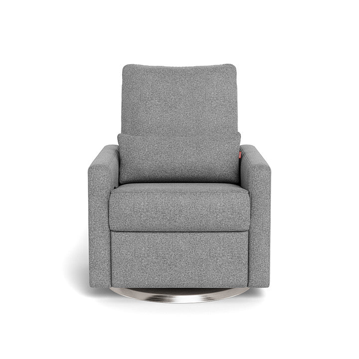 Monte design - Matera Glider Recliner - Performance Weave-Monte design, Brushed Steel Swivel-Monte design, Pepper Grey-Monte design image