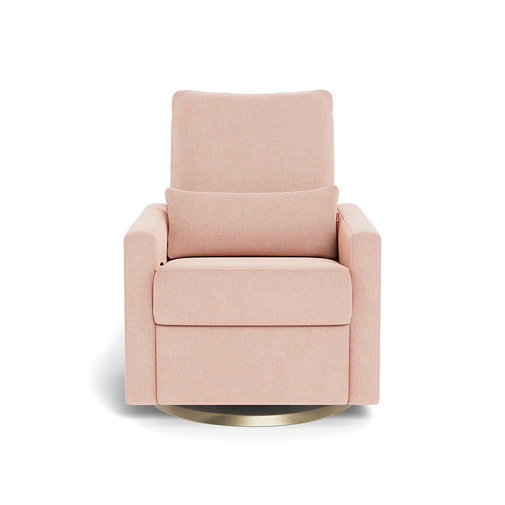 Monte design - Matera Glider Recliner - Performance Heathered-Monte design, Gold Swivel-Monte design, Petal Pink-Monte design image