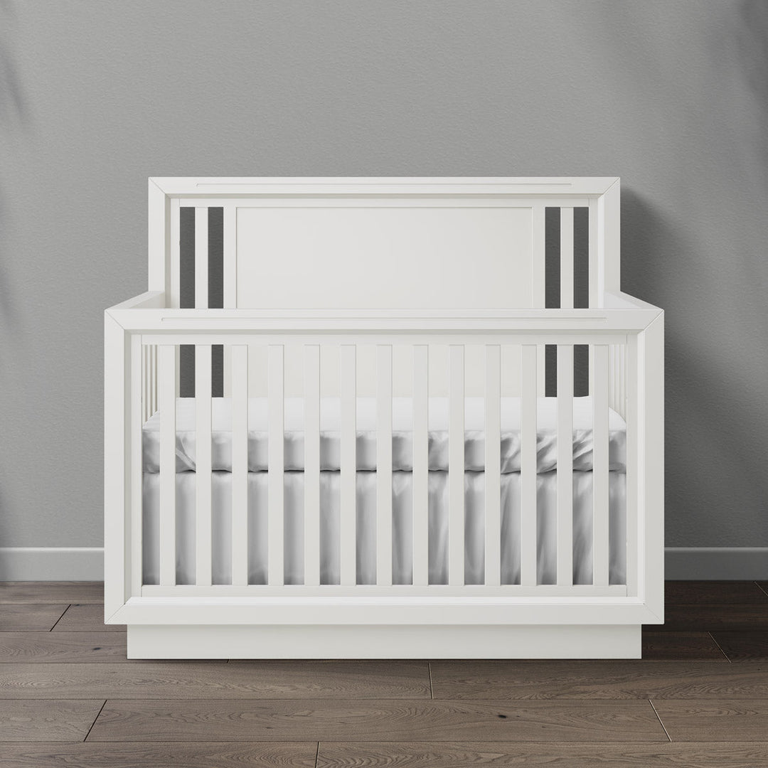 Romina - Quadro Convertible Crib - Solid White-Romina image