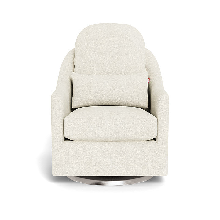 Monte design - Nessa Glider - Performance Boucle-Monte design, Brushed Steel Swivel-Monte design, Ivory Boucle-Monte design image