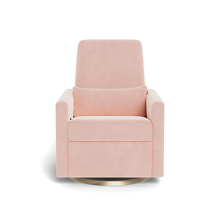 Monte design - Grano Glider Recliner - Performance Heathered-Monte design, Gold Swivel-Monte design, Petal Pink-Monte design image