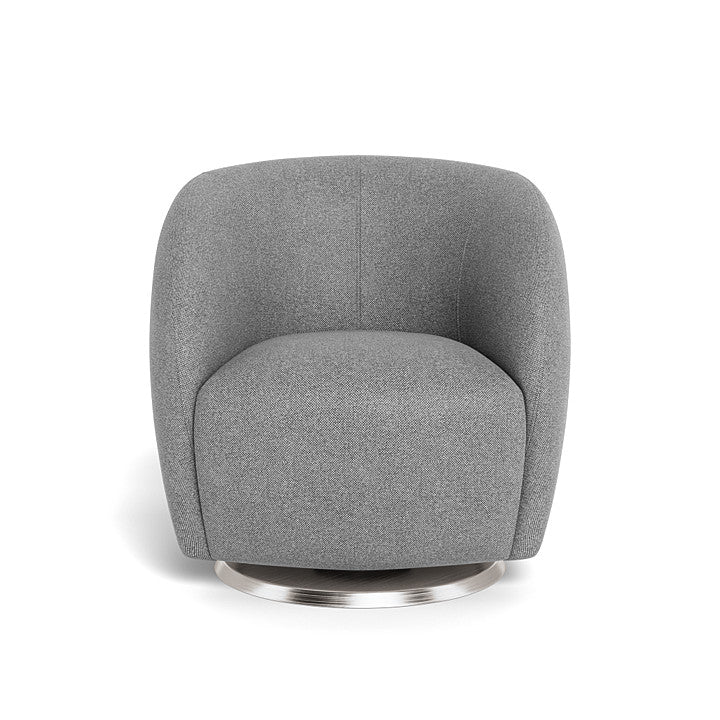 Monte design - Gem Swivel Glider - Performance Weave-Monte design, Brushed Steel Swivel-Monte design, Pepper Grey-Monte design image