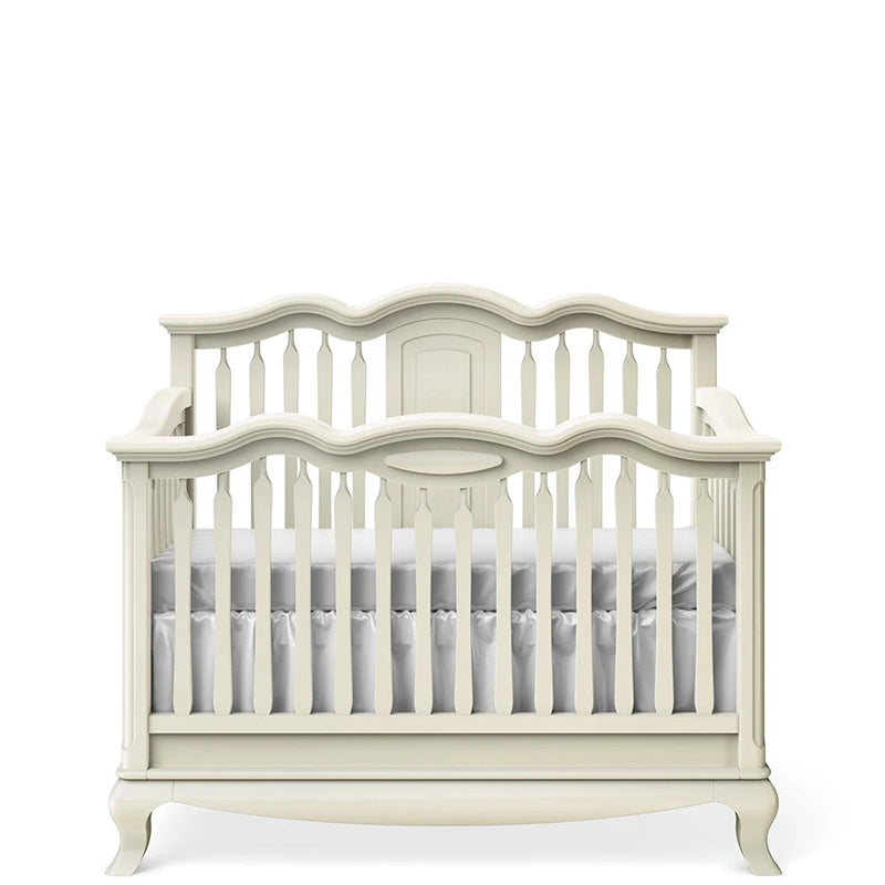 Romina - Cleopatra Convertible Crib / Open Back - Bianco Satinato-Romina image