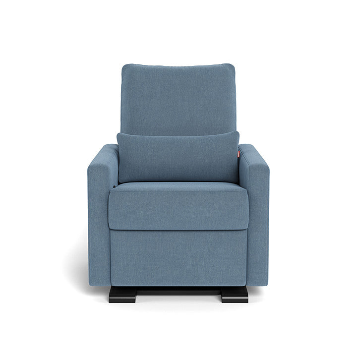 Monte design - Matera Glider Recliner - Performance Heathered-Monte design, Espresso, Denim Blue-Monte design image