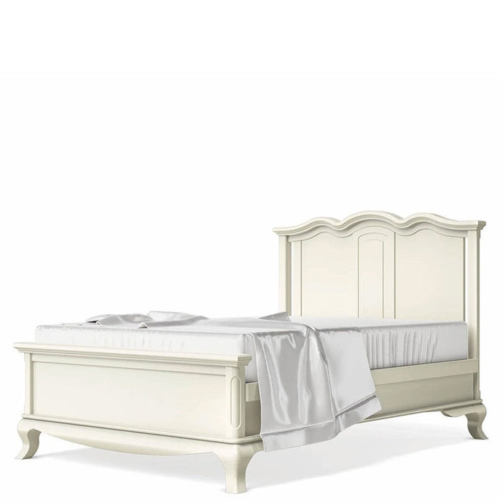 Romina - Cleopatra Full Bed / Solid Back - Bianco Satinato-Romina image