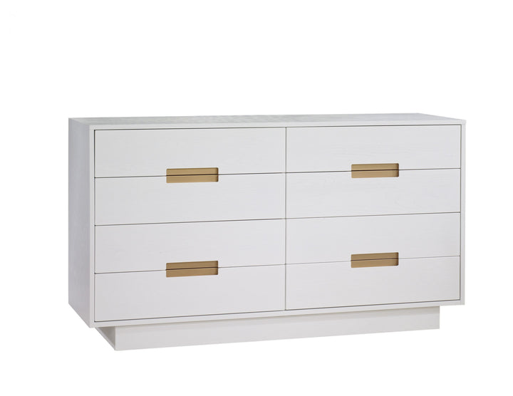 Natart - Como King dresser 65’’ (with 8 drawers instead of only 6) - White (Como Classic)-Natart image