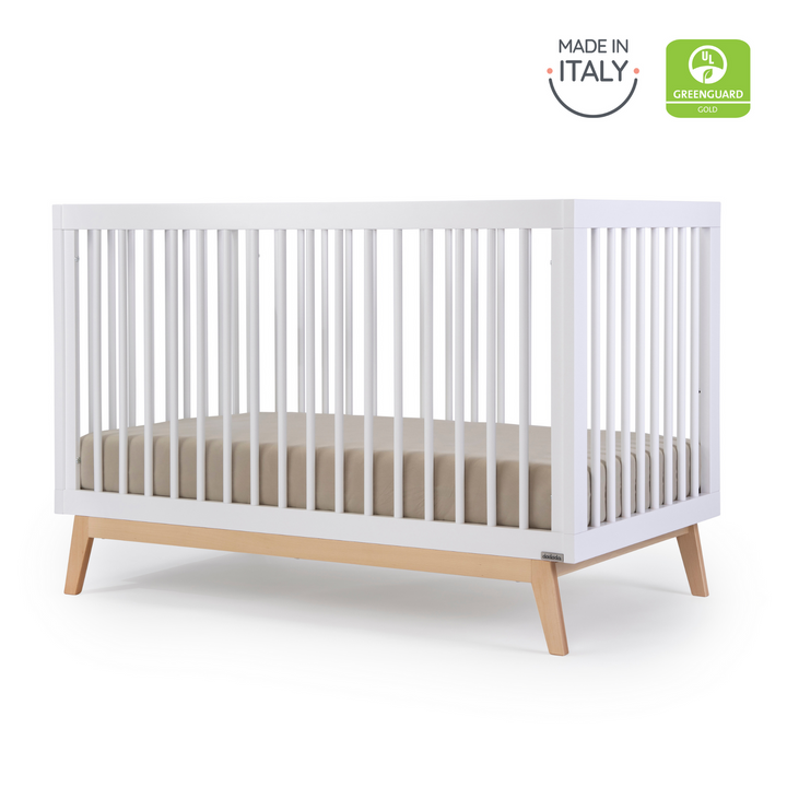 Dadada - Soho 3-in-1 Convertible Crib - White/Natural-Stokke image