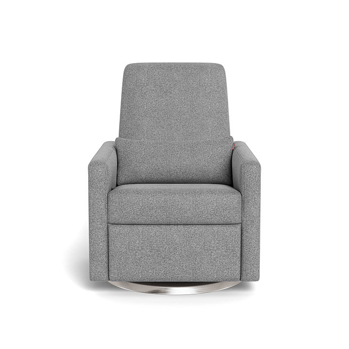Monte design - Grano Glider Recliner - Performance Weave-Monte design, Brushed Steel Swivel-Monte design, Pepper Grey-Monte design image