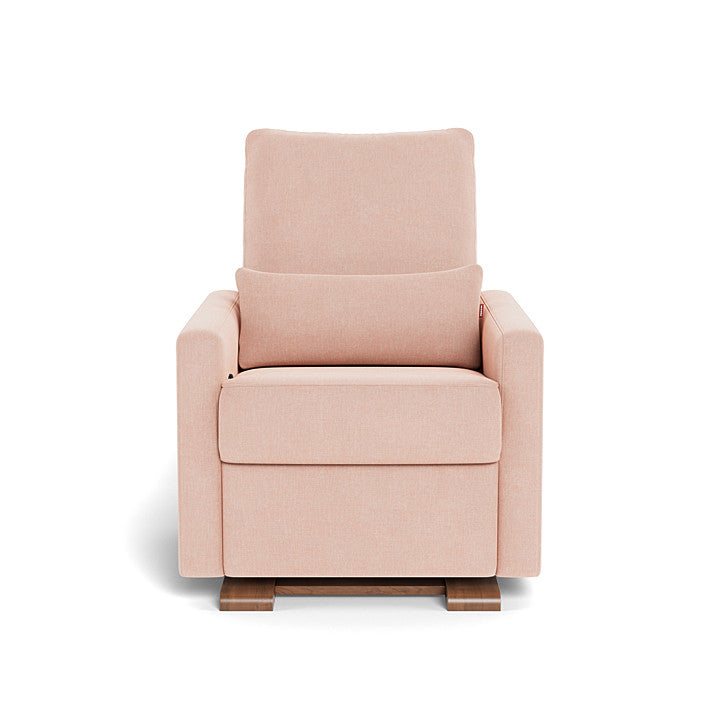 Monte design - Matera Glider Recliner - Performance Heathered-Monte design, Walnut-Monte design, Petal Pink-Monte design image
