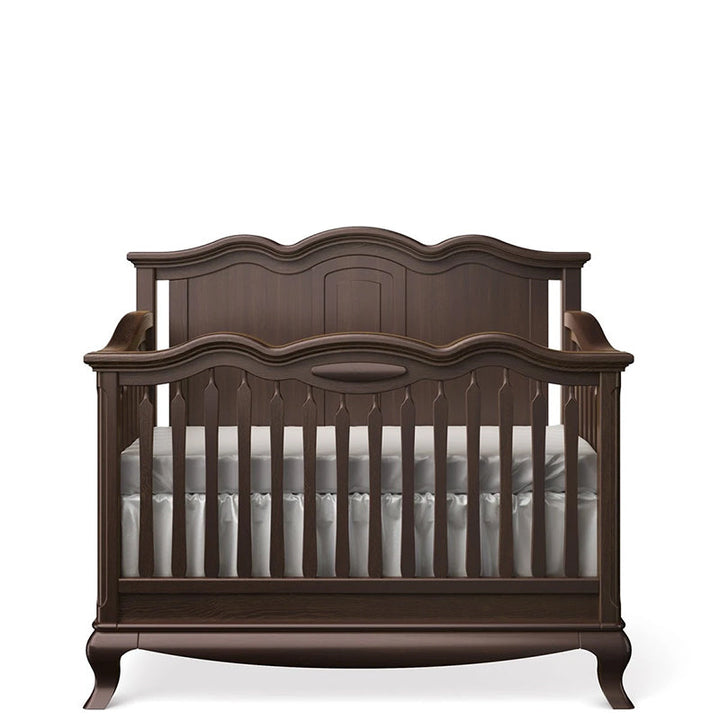 Romina - Cleopatra Convertible Crib / Solid Back - Bruno Rosso-Romina image