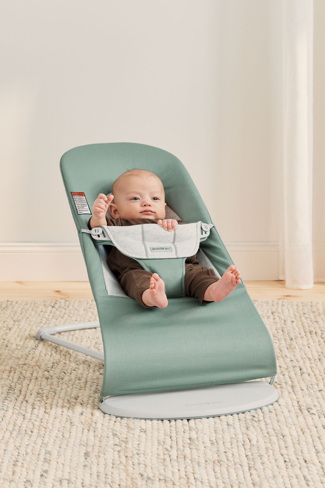 Baby Bjorn - Bouncer Balance Soft - Light-Frame-Baby Bjorn, Light Sage/Grey-Baby Bjorn image