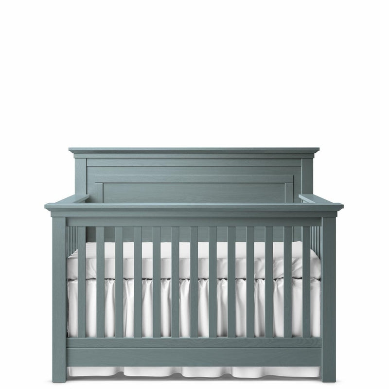 Romina - Karisma Convertible Crib / Solid Back - Washed Grey-Romina image