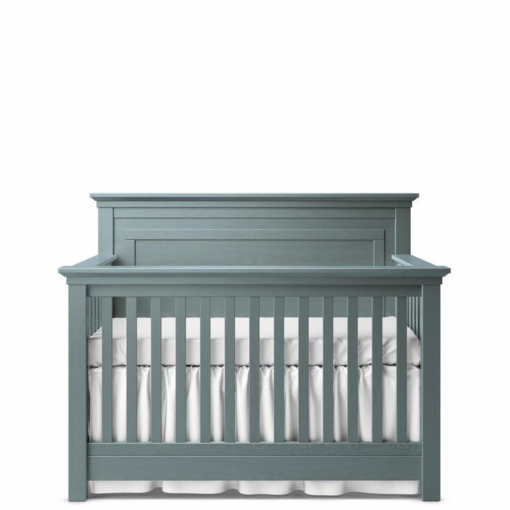 Romina - Karisma Convertible Crib / Solid Back - Washed Grey-Romina image