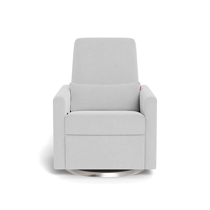 Monte design - Grano Glider Recliner - Performance Heathered-Monte design, Brushed Steel Swivel-Monte design, Ash-Monte design image