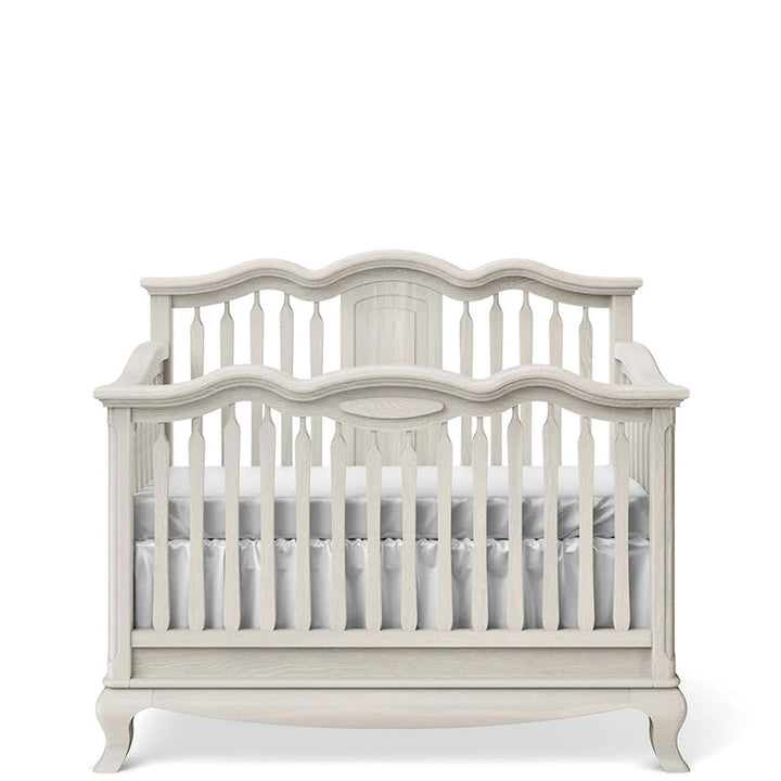 Romina - Cleopatra Convertible Crib / Open Back - Washed White-Romina image