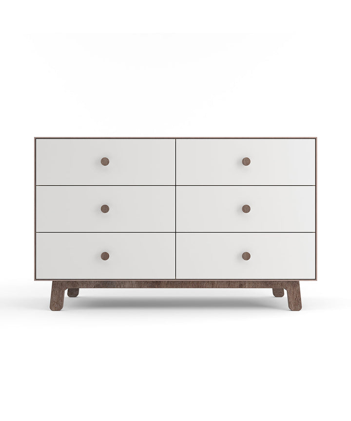 Oeuf NYC - Sparrow 6 drawer dresser - White/ Walnut image
