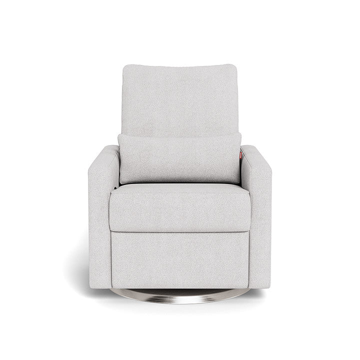 Monte design - Matera Glider Recliner - Performance Boucle-Monte design, Brushed Steel Swivel-Monte design, Dove Grey Boucle-Monte design image
