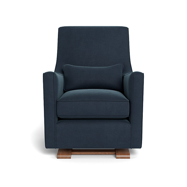 Monte design - Luca Glider - Brushed Cotton-Linen-Monte design, Walnut-Monte design, Midnight Blue-Monte design image