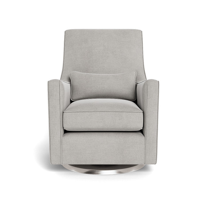 Monte design - Luca Glider - Brushed Cotton-Linen-Monte design, Brushed Steel Swivel-Monte design, Smoke-Monte design image
