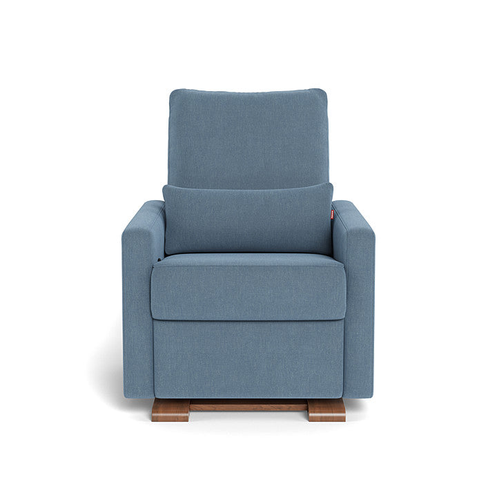Monte design - Matera Glider Recliner - Performance Heathered-Monte design, Walnut-Monte design, Denim Blue-Monte design image