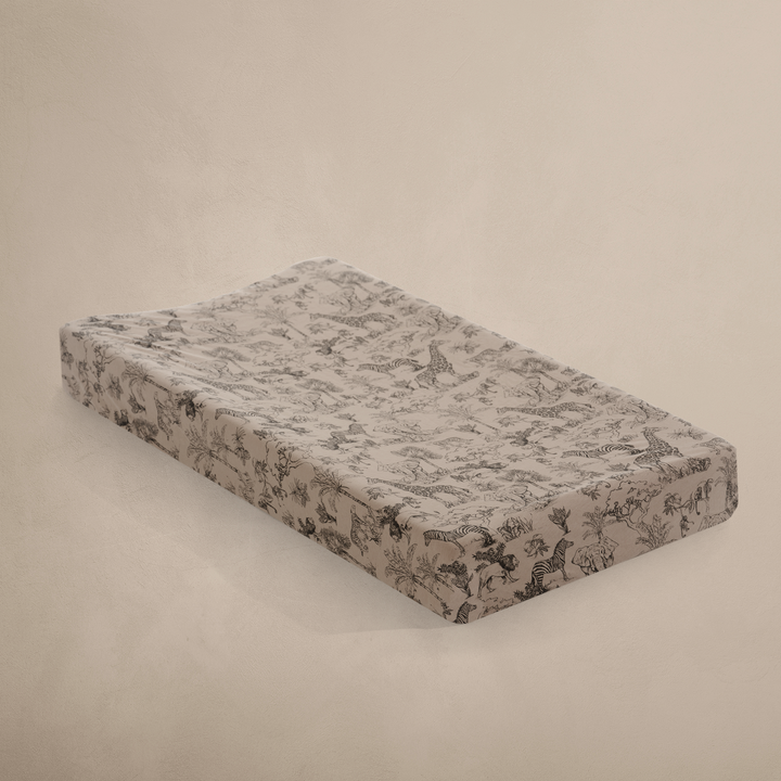 Oilo - Changing Pad Cover - Vintage Safari Nursery - Crib Sheet-Oilo image