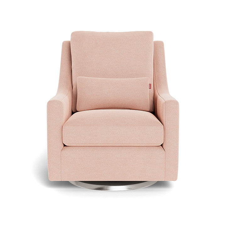 Monte design - Vera Glider - Performance Heathered-Monte design, Brushed Steel Swivel-Monte design, Petal Pink-Monte design image