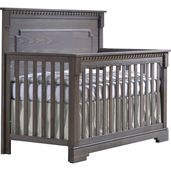Natart - ITHACA 5-IN-1 CONVERTIBLE CRIB - Grigio (Brushed)-Natart image