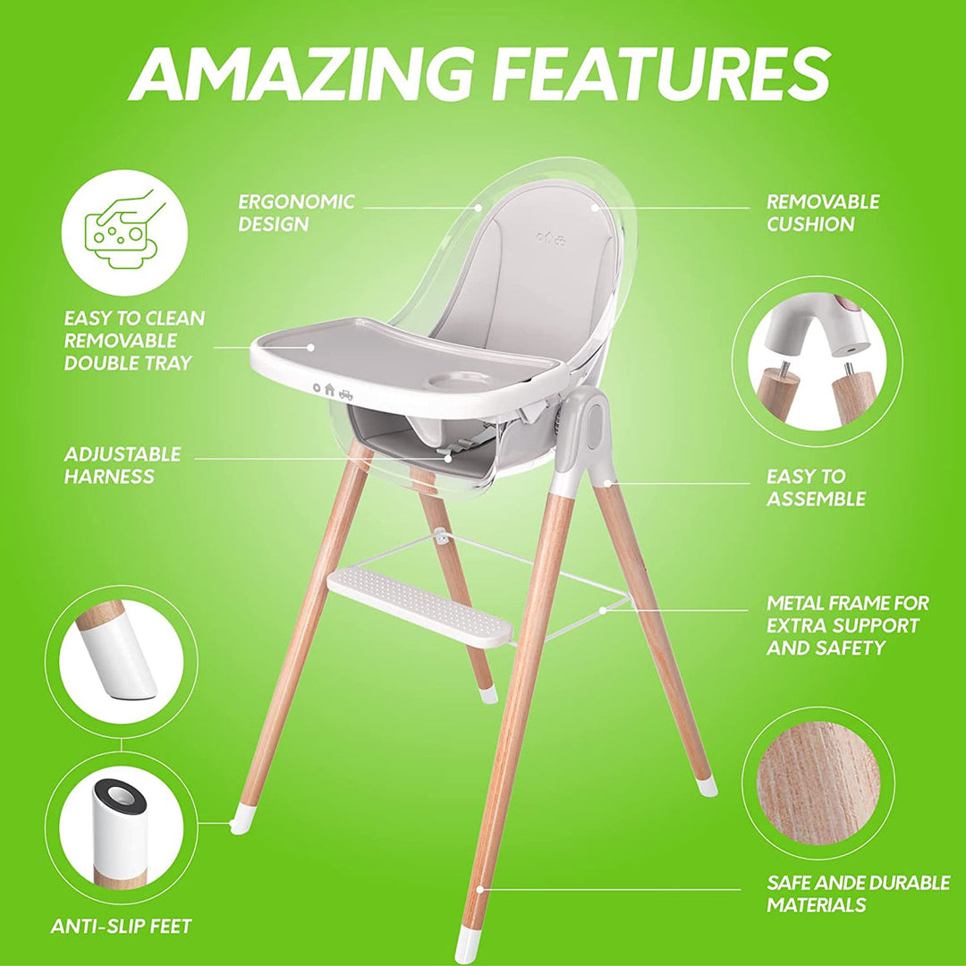 Children of Design - High Chair With Removable Cushion image 7