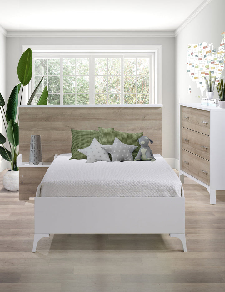 Tulip - Metro Twin Bed Conversion Rails and Low Profile Footboard 39 Inch - White 1 image