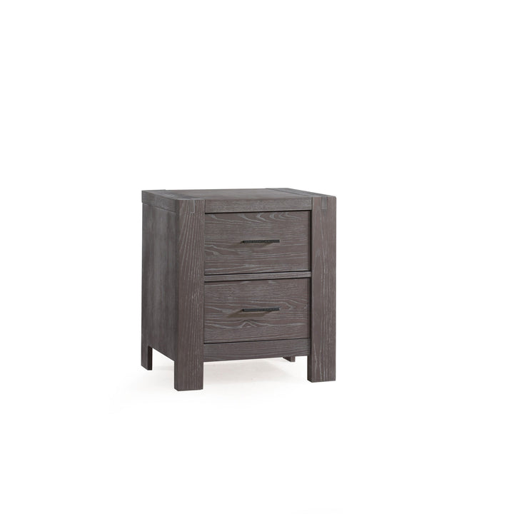 Natart - Rustico Nightstand - Grigio (Brushed)-Natart image