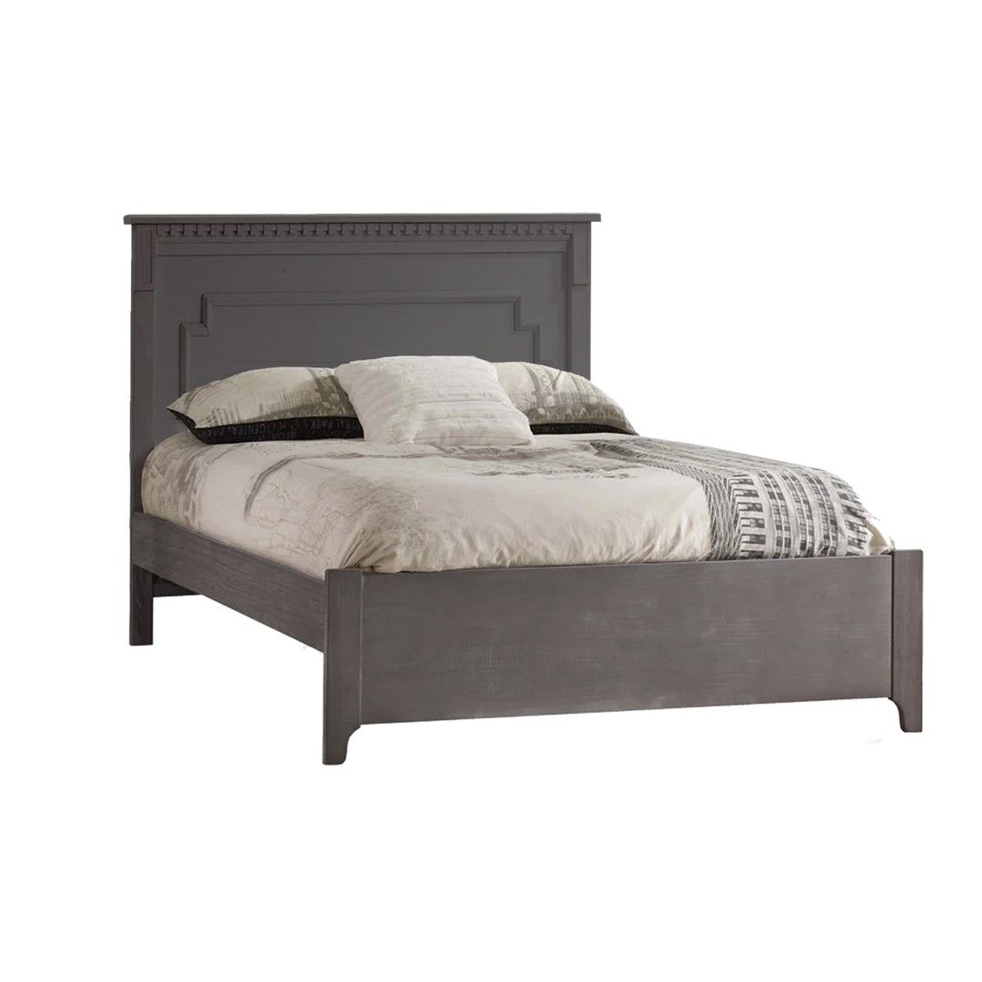 Natart - Ithaca Double Bed 54 Inch (Low profile footboard) - Owl (Brushed)-Natart image