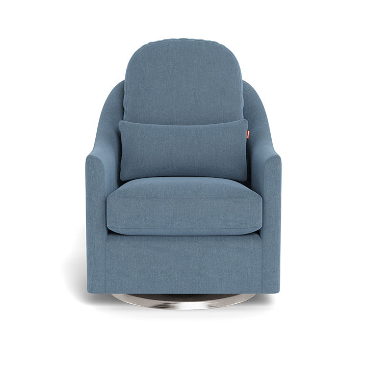 Monte design - Nessa Glider - Performance Heathered-Monte design, Brushed Steel Swivel-Monte design, Denim Blue-Monte design image