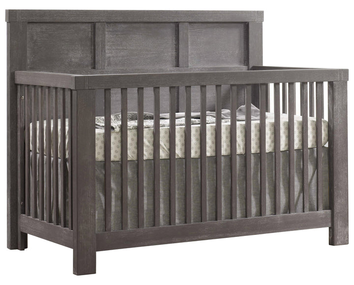 Natart - Rustico 5-in-1 Convertible Crib - Grigio (Brushed)-Natart image
