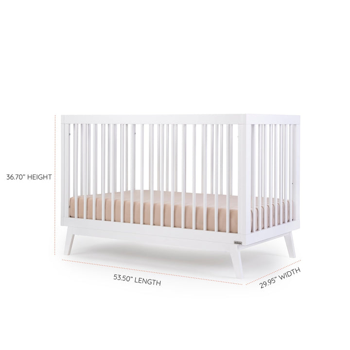 Dadada - Soho 3-in-1 Convertible Crib - White-Leander image
